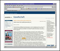 Screenshot von http://www.vorwaerts.de/allother.php/rubrik/gesellschaft/iAid/8036